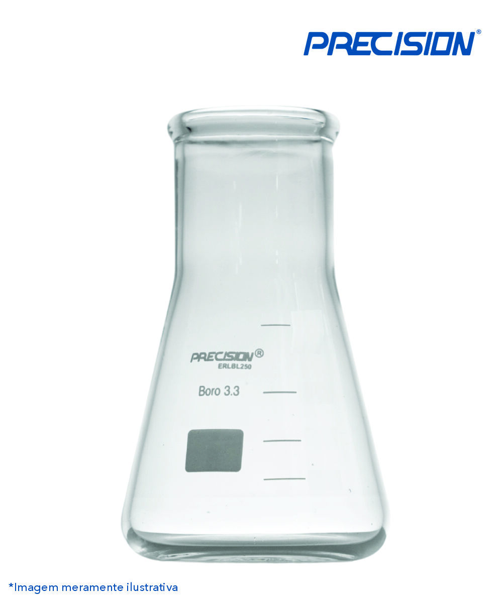 Frasco Erlenmeyer boca larga 1000mL